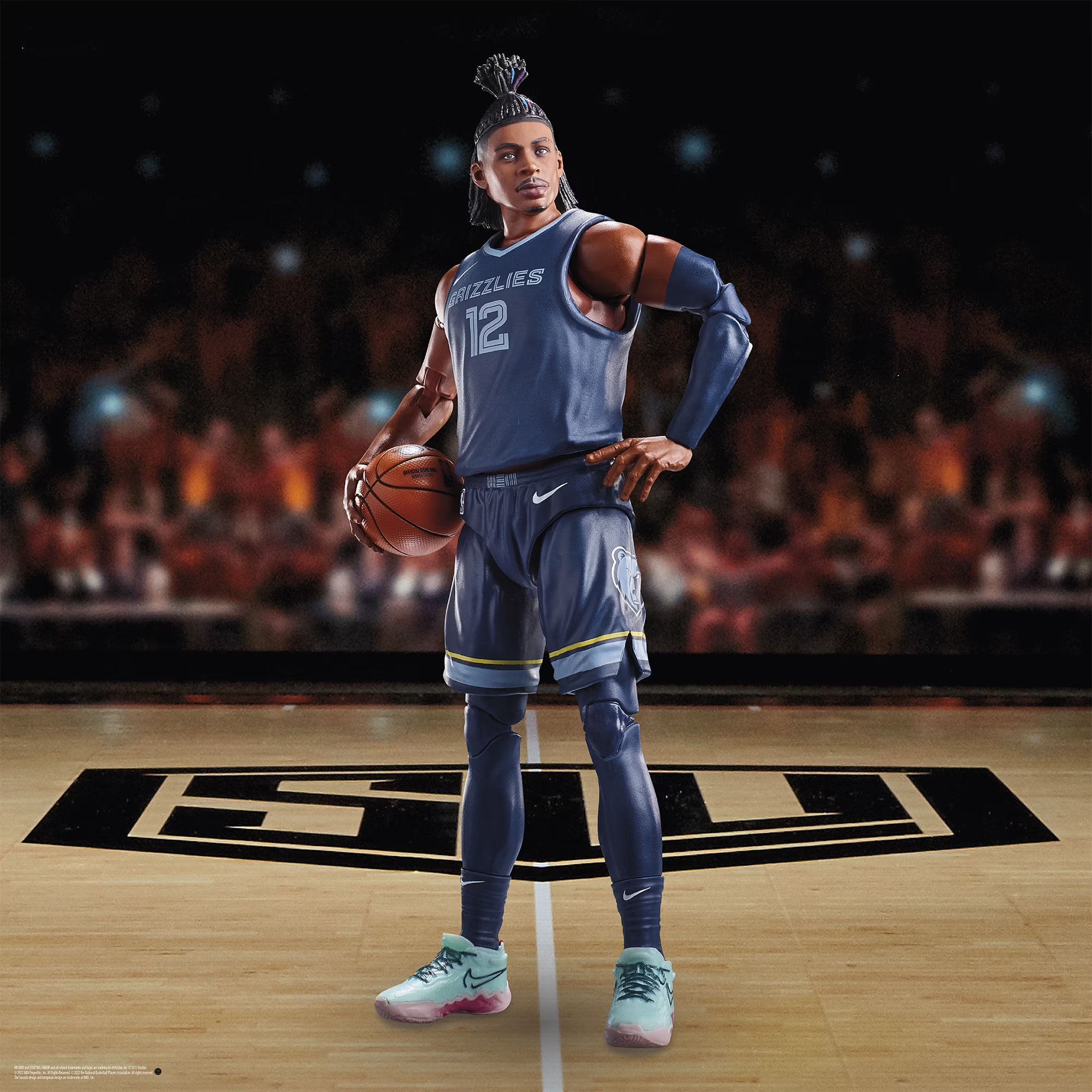 Hasbro Starting Lineup Collectible Adult Ja Morant Action Figures, Plastic, 5.90" x 3.60"