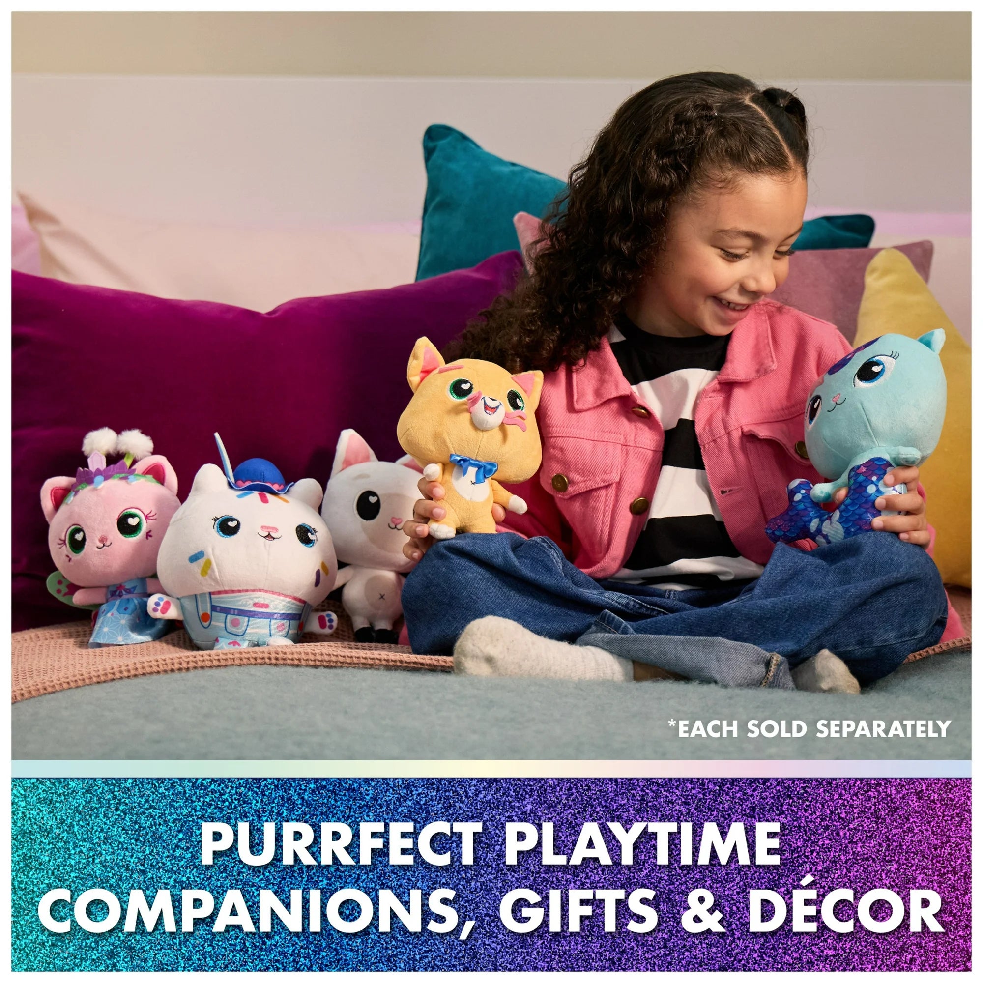 Gabby’s Dollhouse: The Movie Pandy Paws Plush Toy, Stuffed Animal for Ages 1 & Up, 8”